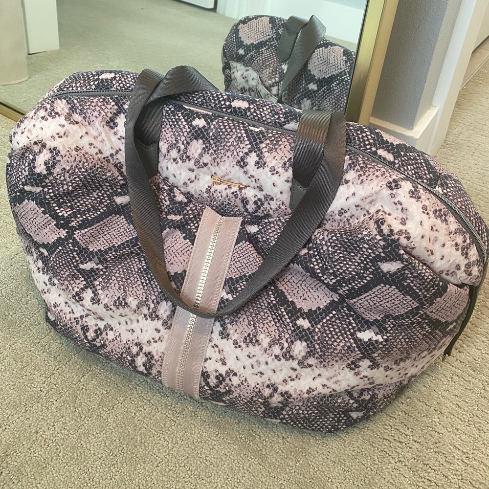 Stella & Dot Blush Snake Crush It Carry On Bag